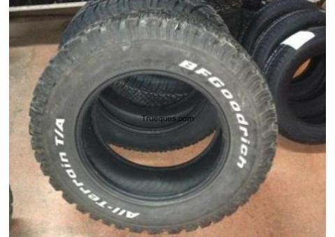 Se venden o se cambian neumáticos bf goodrich all terrain 265/65/r18