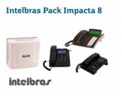 central intelbras impacta 16 de configuración para 4 líneas análogas x 8 anexos analógicos. - 1/1