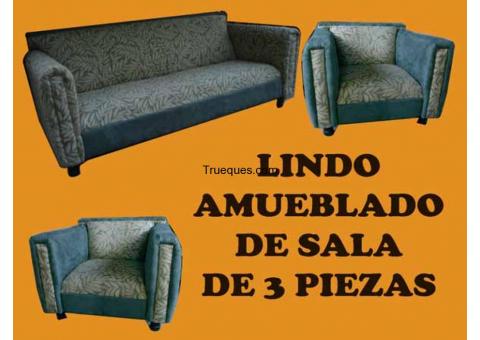 Lindo amueblado de sala