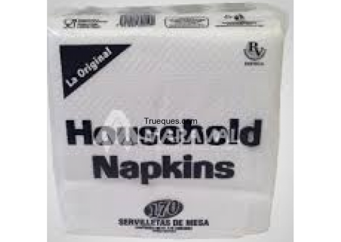 Ofrezco servilletas blancas house napkins