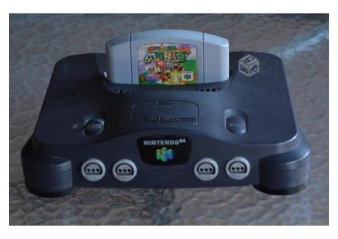 Nintendo 64 con control + juego