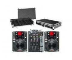 Equipo de dj akiyama 2cdx-mp200s+mc+e3+maleta +altvoces+ soportes altavoces - 1/1