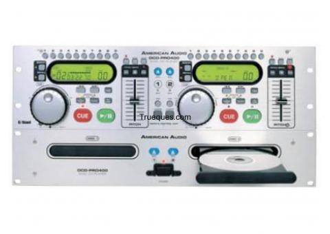 Especial para dj, american audio dcd-pro400 dual cd player