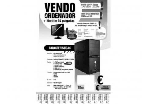 Ordenador y monitor 24"" profesionales por bateria electrónica