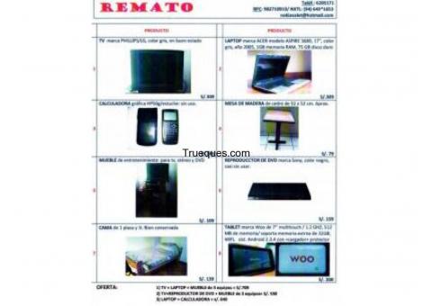 Remato/ tv, laptop, calculadora grafica, dvd, tablet x sofa cama, smartphone, etc.