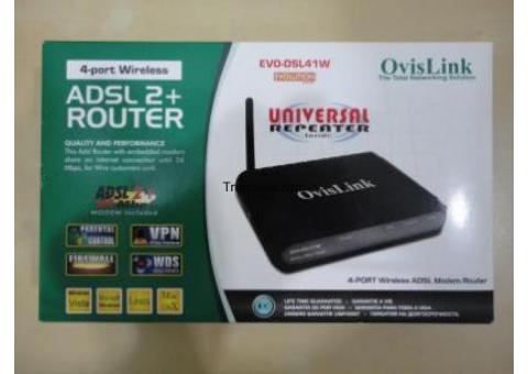 Router ovislink evo-dsl41w con función repetidor