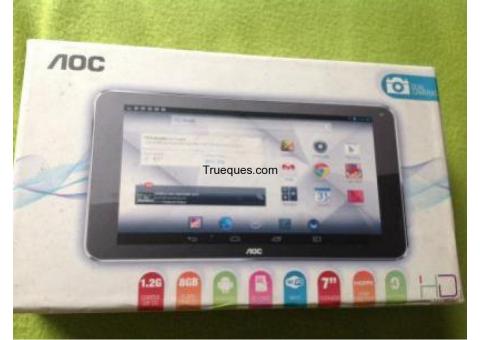 Tablet aoc 7"" por camara de video pequeña con camara fotografica