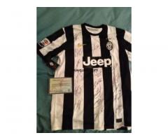 Permuto camiseta juventus 2013 autografiada por todo el equipo con certificado de autentificacion - 1/1