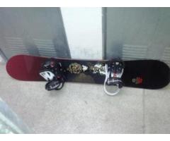 Snowboard tabla burton mod. baron + fijaciones burton mod. cartel snow - 1/1