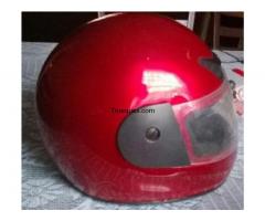 Casco de moto semi nuevo marca rtm color rojo metalico - 1/1