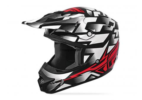 Casco fly f16 black and red