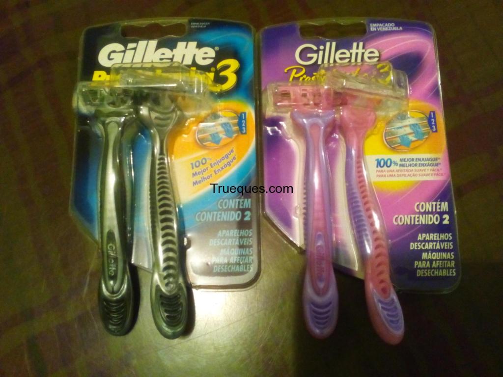 Afeitadoras gillette de dama y caballero