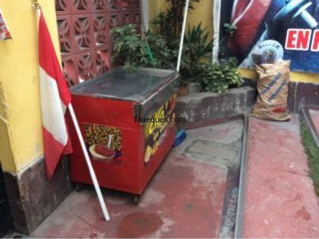 Carrito sanduchero rojo