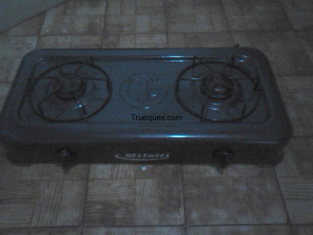 Cocina a gas de 2 hornillas