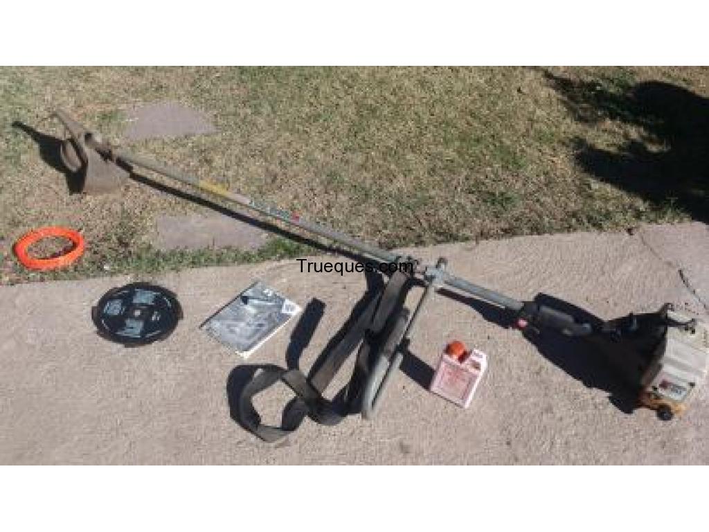 Cortadora de pasto bencinera por bicicleta montain bike