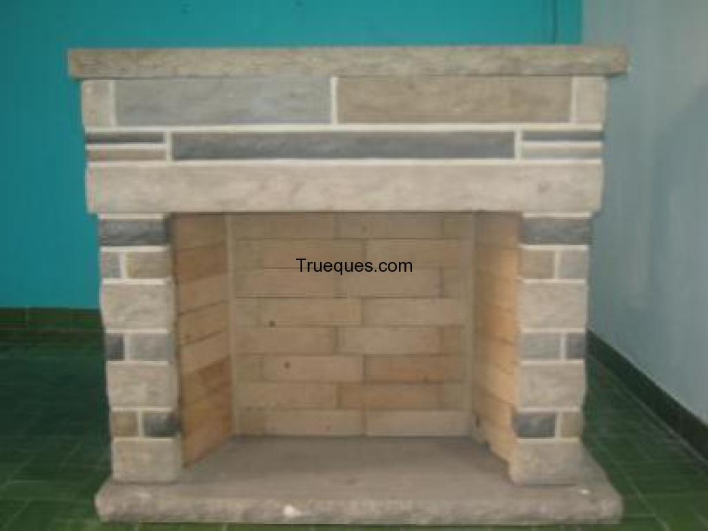 Frente para hogar en piedra