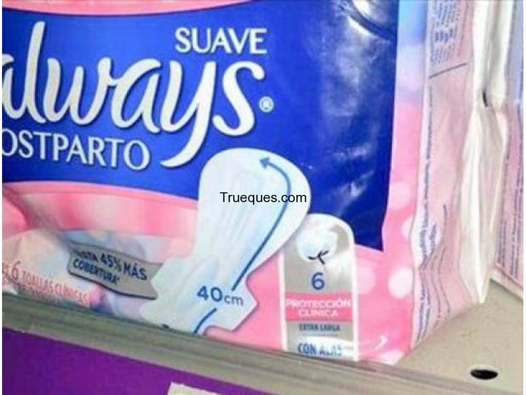 Toallas sanitarias always