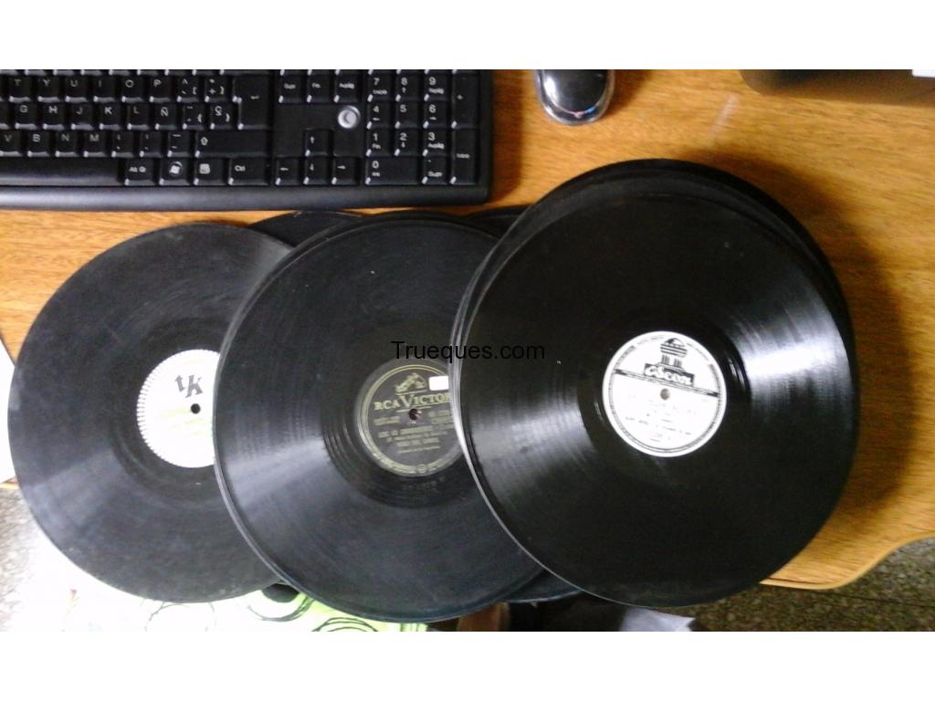 Discos antiguos coleccionistas
