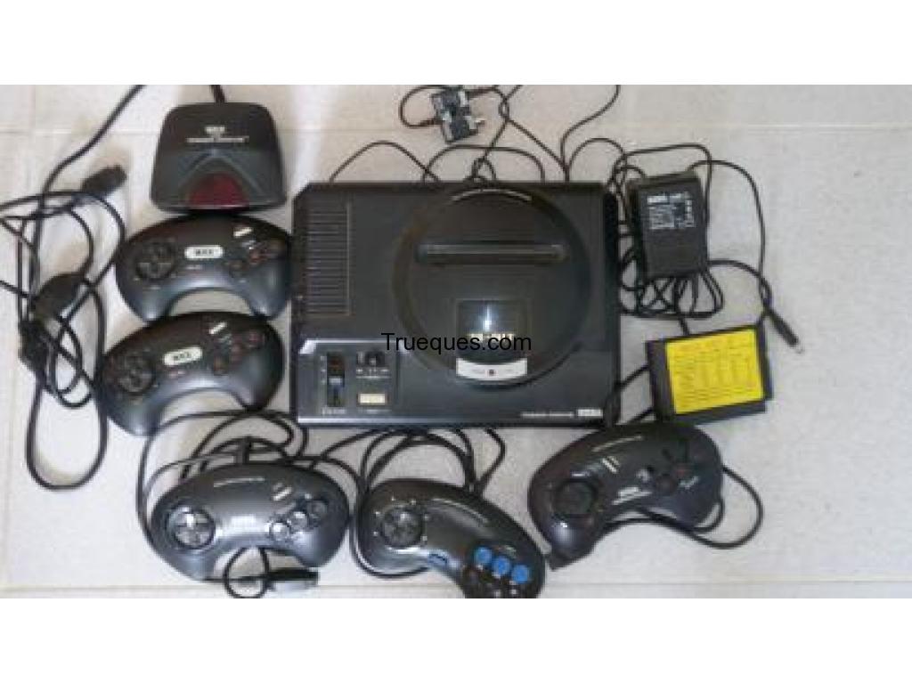 Megadrive con accesorios