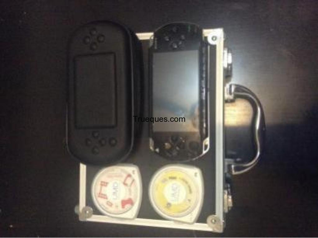 Psp pirateada con accesorios