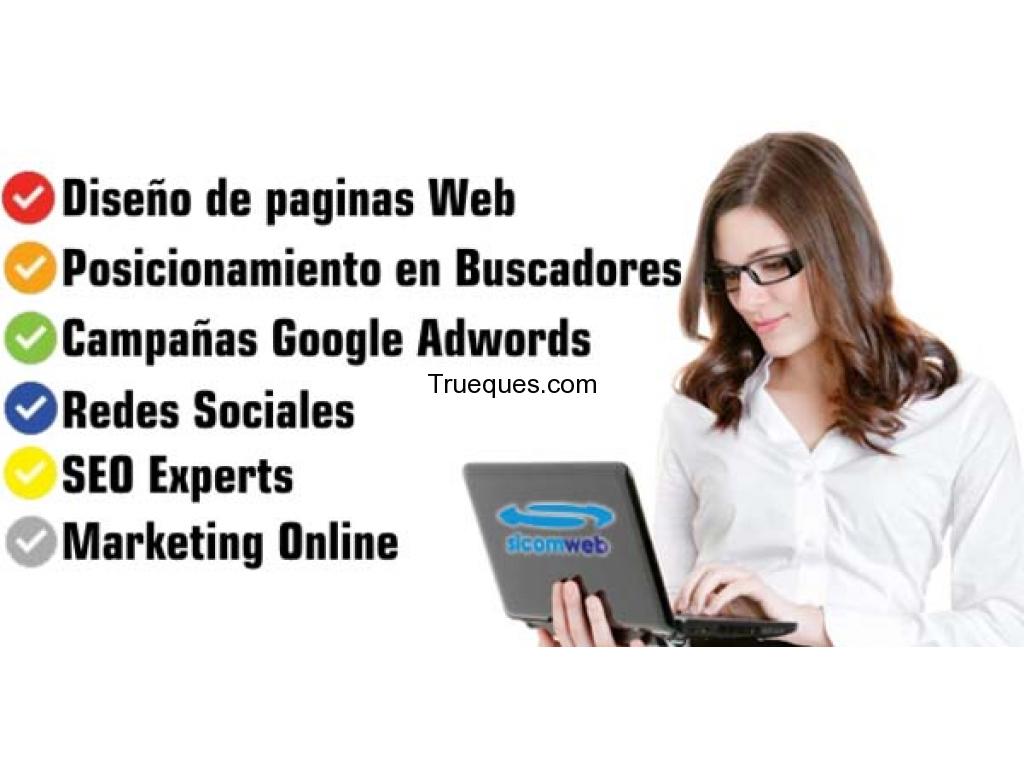 Pagina web site administrable y con altos resultados para su proyecto