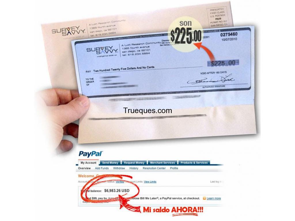 Hago de trueque de fabulosa lista de encuestas por internet