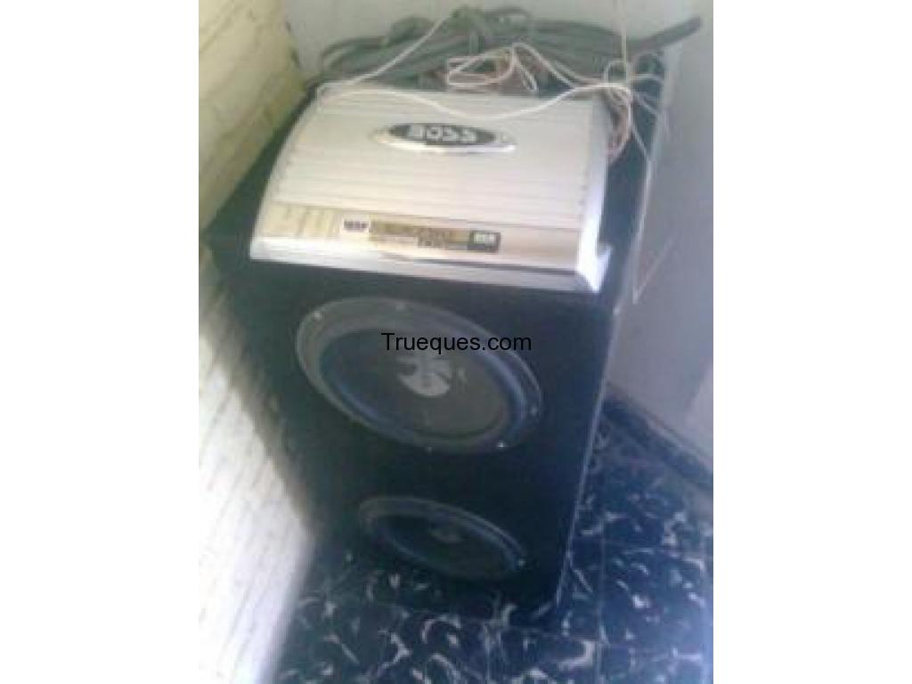 Equipo para autos subwoofers y potencia