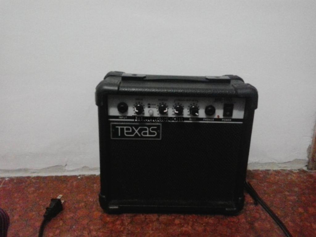 Guitarra electrica texas con amplificador