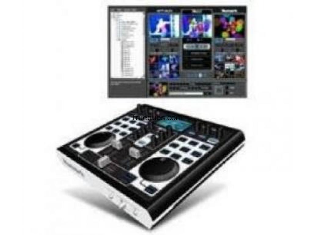 Mesa de mezclas de audio y video nujv numark