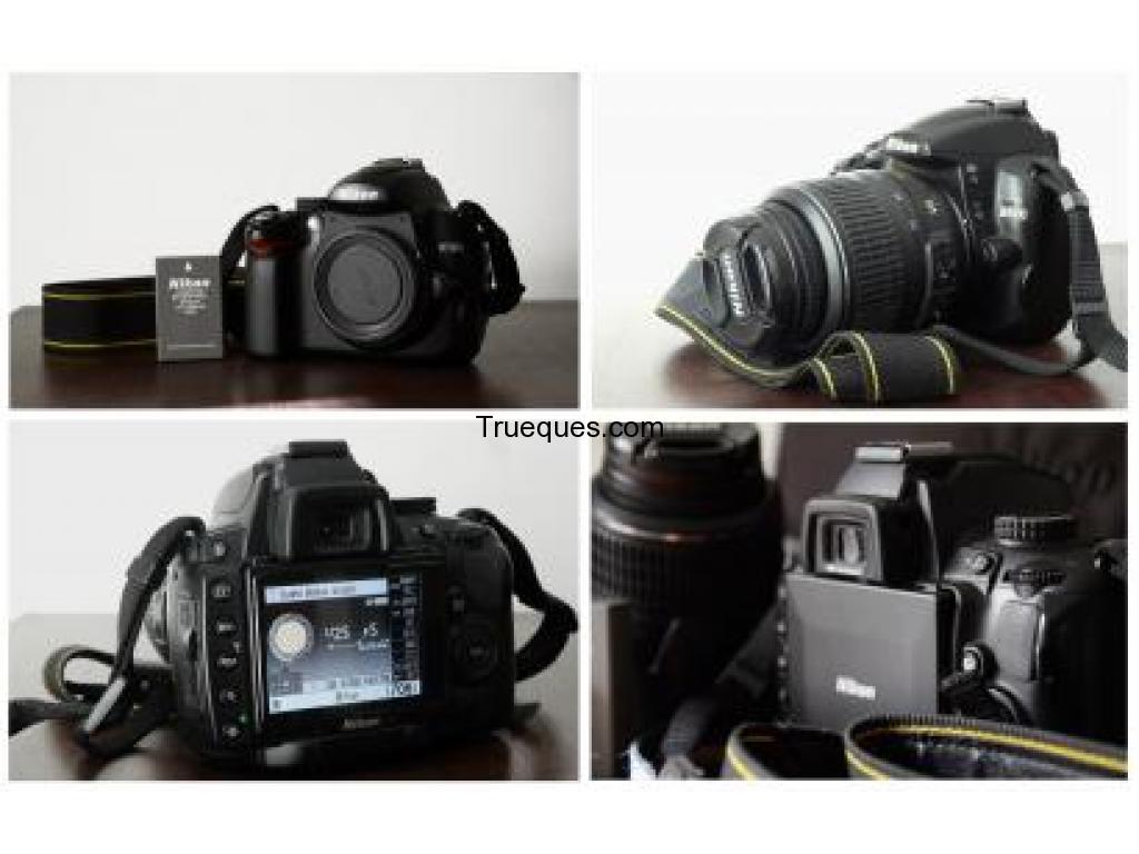 Permuto nikon d5000 con lente 18 55mm