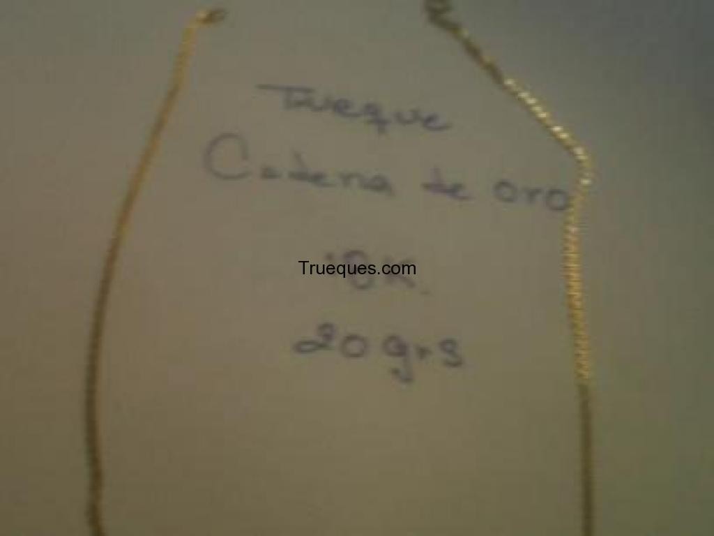 Cadena de oro 18k