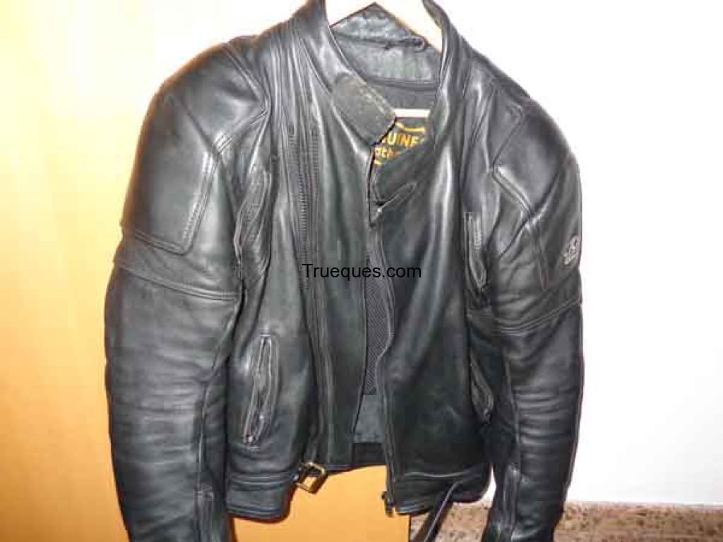 Chaqueta moto hombre