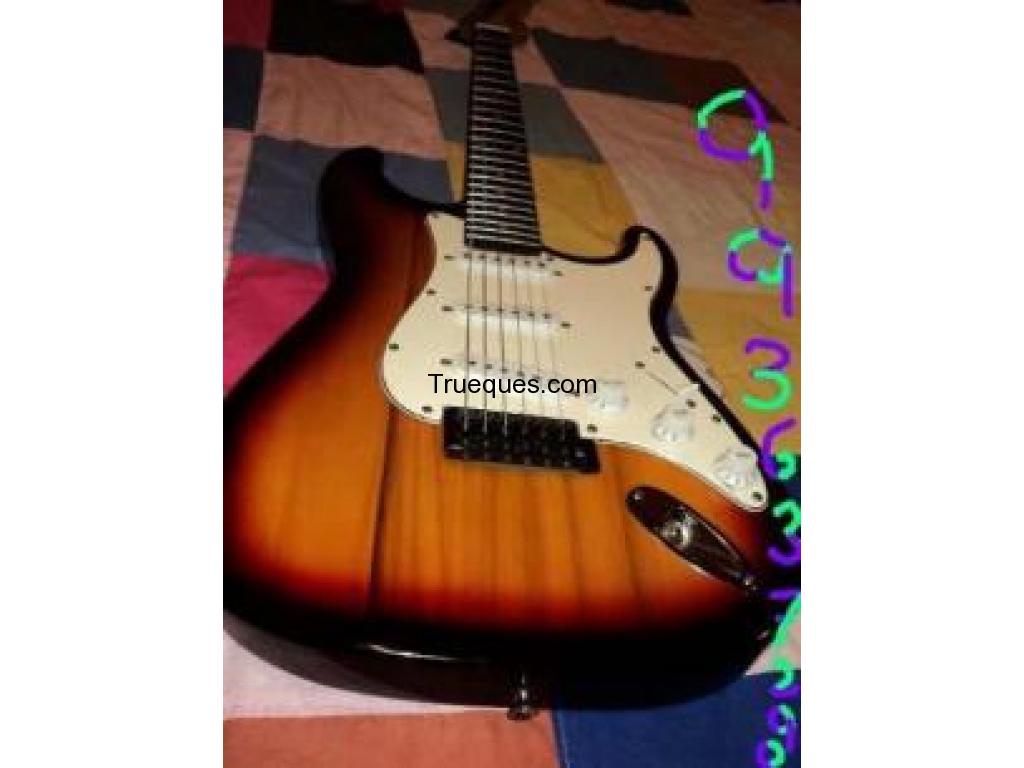 Guitarra nueva con accesorios peavey americana