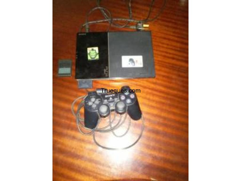 Play station 2 super sllim con memory de 8 mb