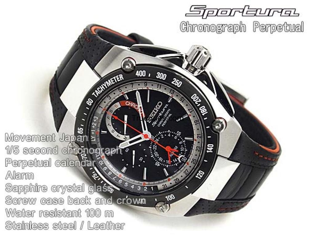 Reloj seiko sportura cronograpg pepetual