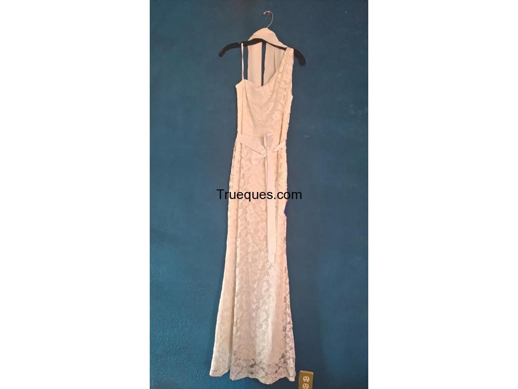 Vestido largo para boda civil o fiesta