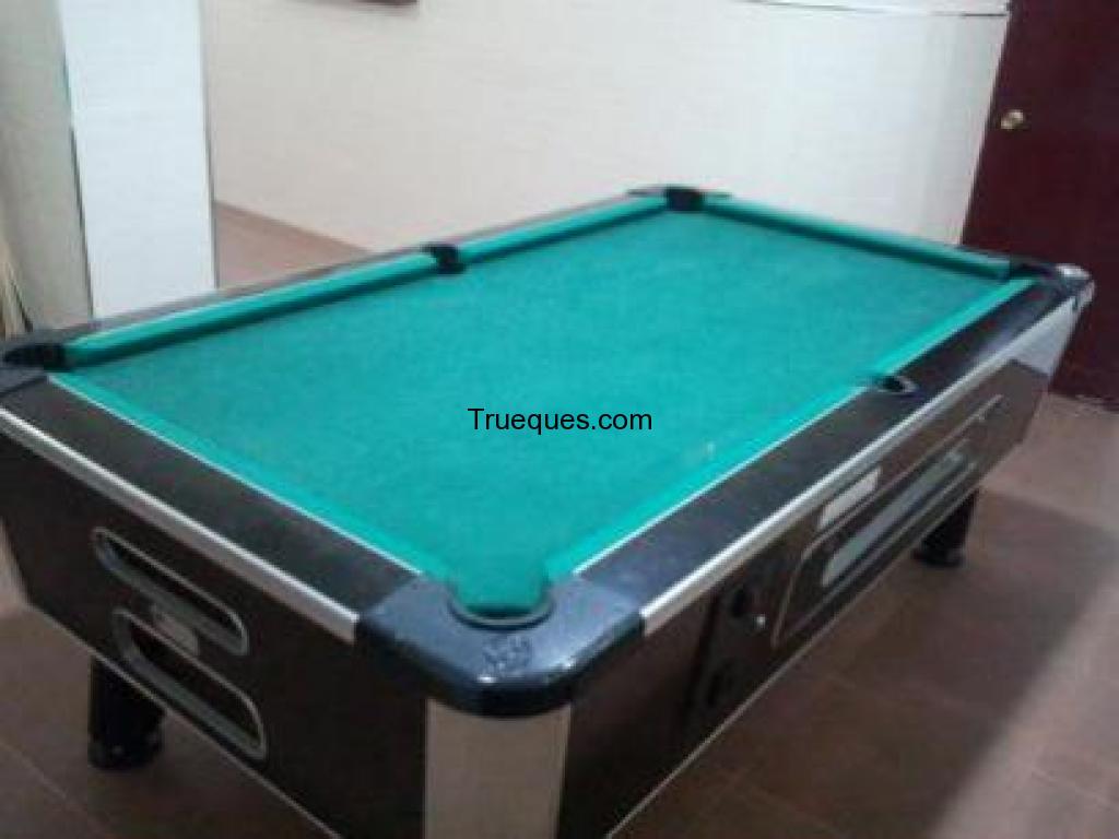 Mesa de billar con monedero