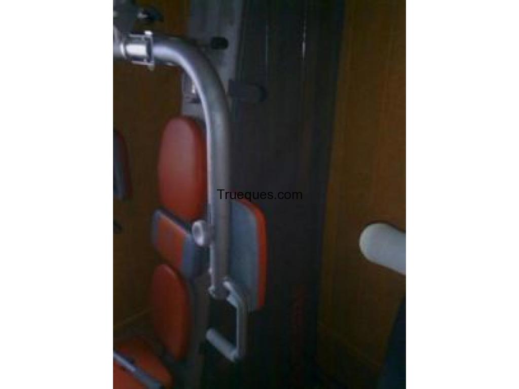 Banco de musculacion junto con banco de abdominales