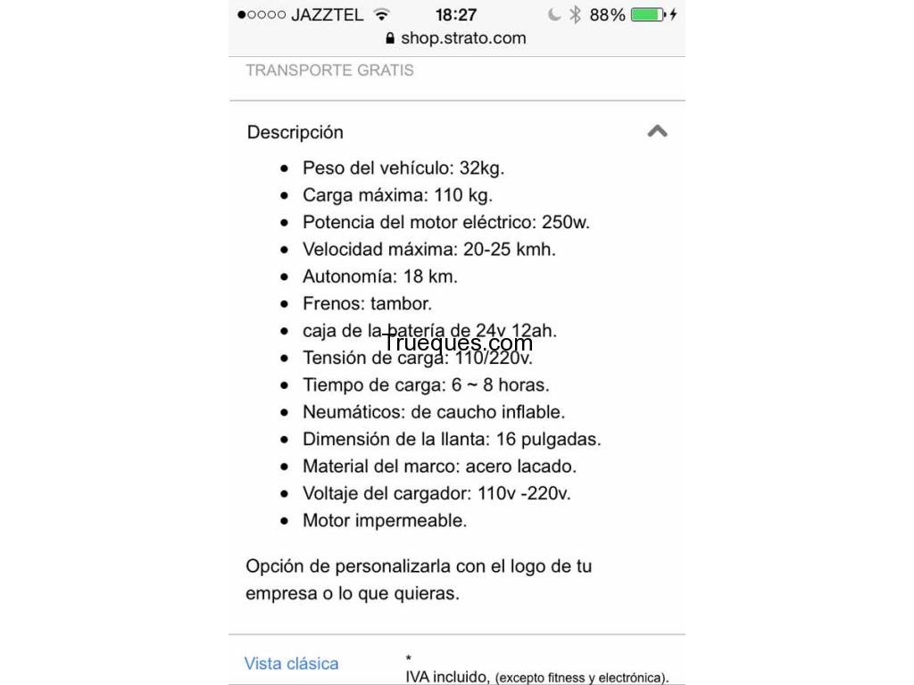 Bicicleta electrica plegable