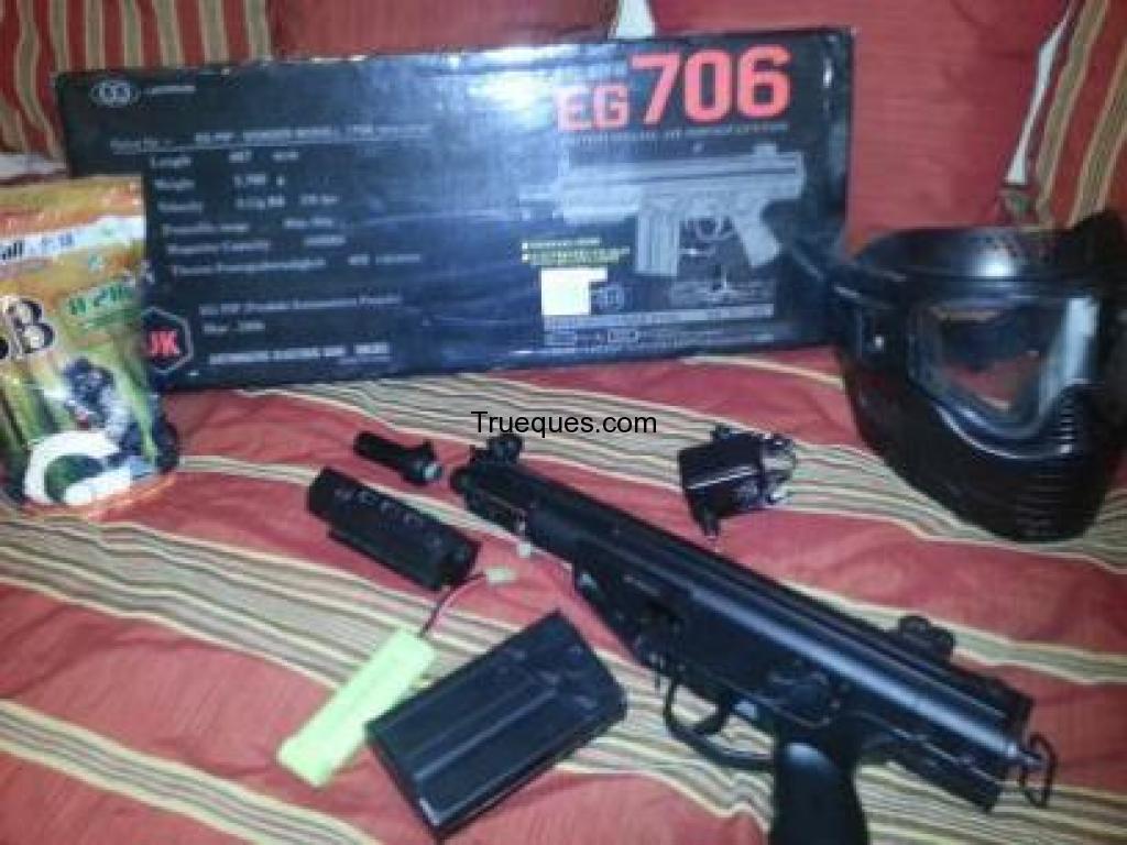 Cambio pistola de airsoft profesional