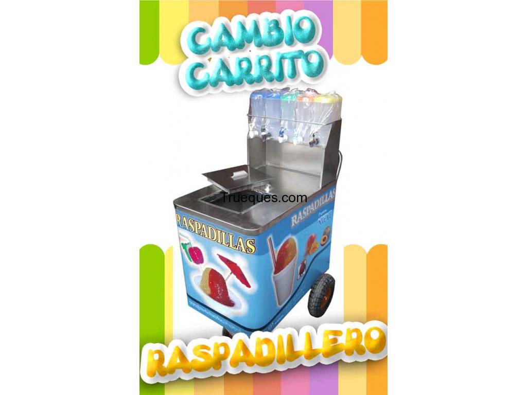 Carrito termico raspadillero de acero