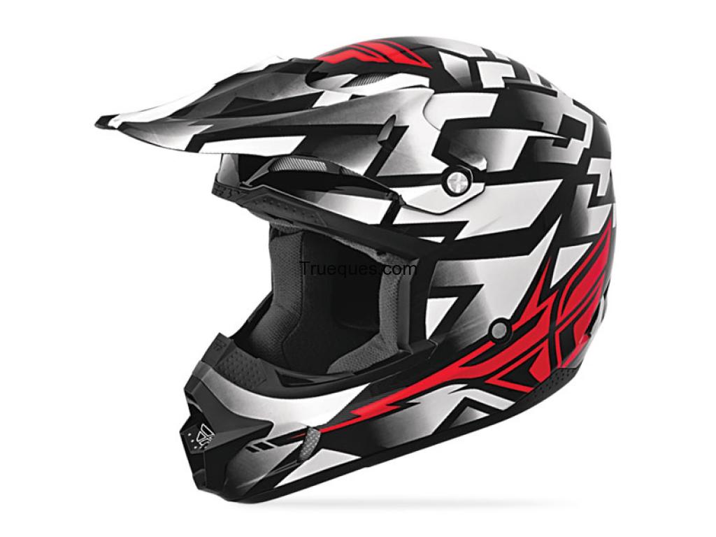Casco fly f16 black and red