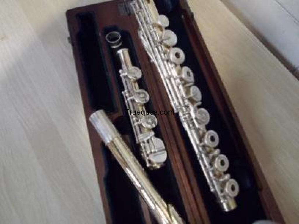 Flauta japonesa pearl flute oro 14k
