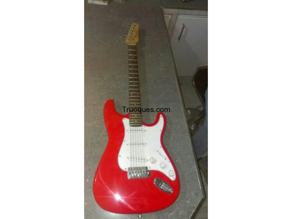 Guitarra electrica palmer roja por telefono