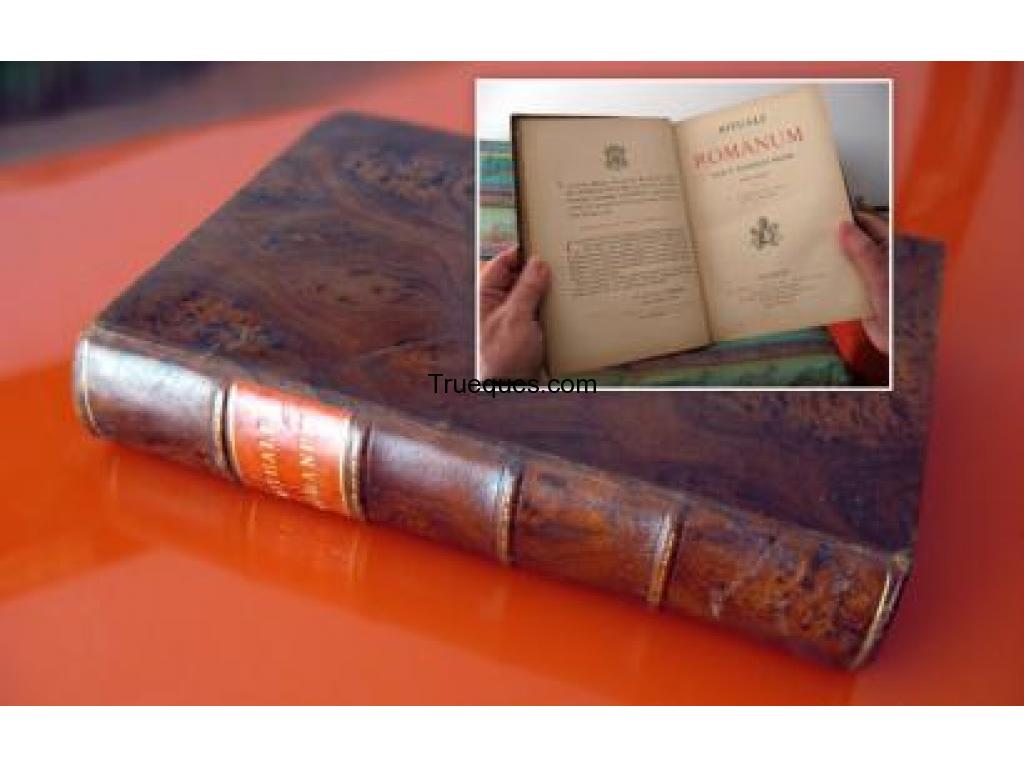 Libro antiguo rituale romanum