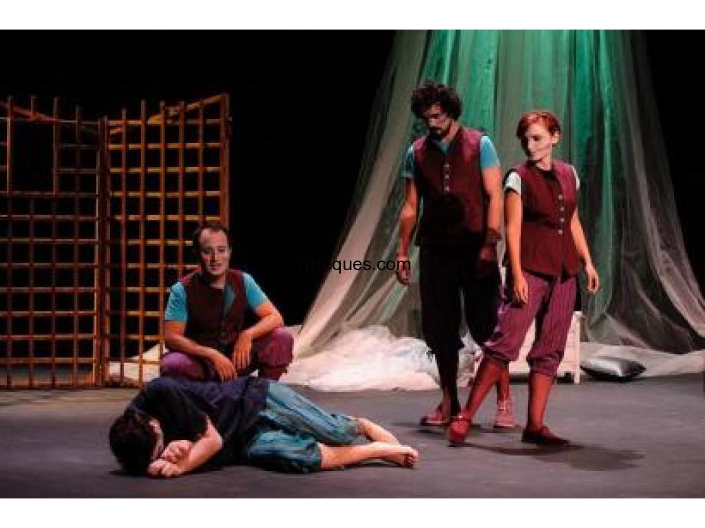 Trueque entradas obra de teatro infantil por viaje furgoneta 1hora