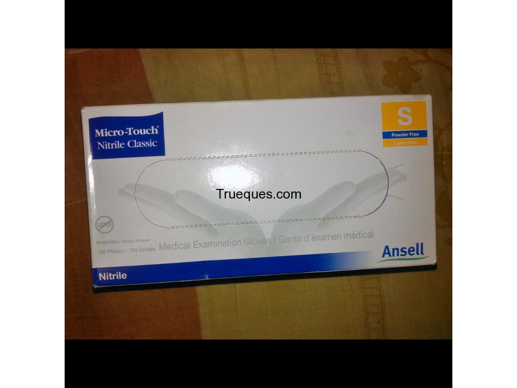 Caja de guantes talla s de nitrilo azul