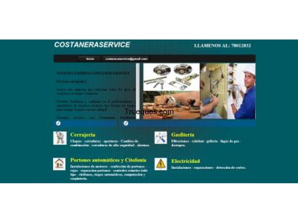 Servicio electrico cerrajero gasfiter carpinteria