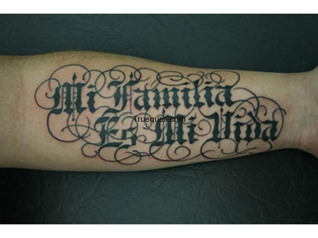 Soy tatuador tatuajes por el valor del objeto