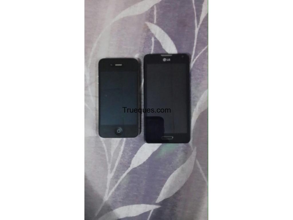 Iphone4s y lg f6